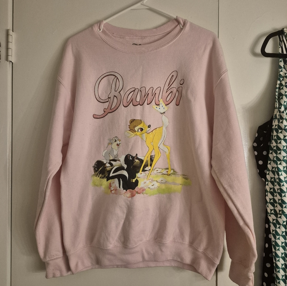 Disney Pink Bambi Graphic Sweatshirt